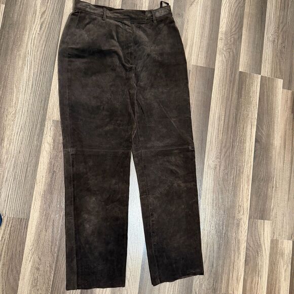 Vintage Outfit Petite Fully Lined Suede Pants Size 6 EUC - Picture 1 of 8